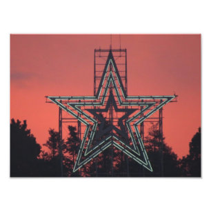 Foto Montanha do moinho/estrela de Roanoke no por do