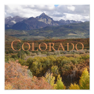 Foto Montanha roxa contrasta Colorado
