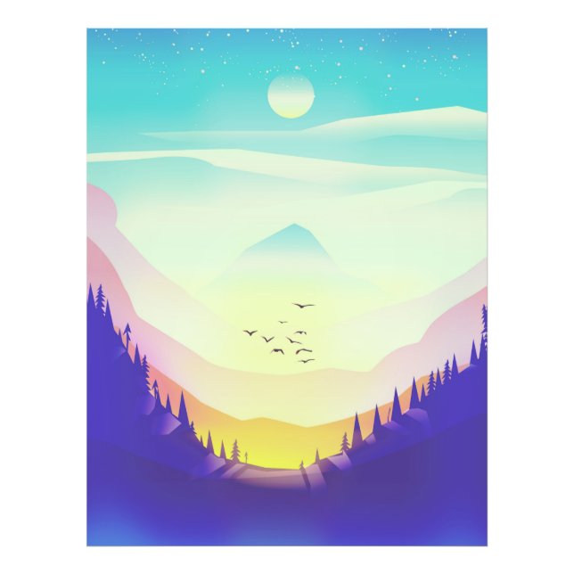 Foto Montanhas Nebulosas (Frente)
