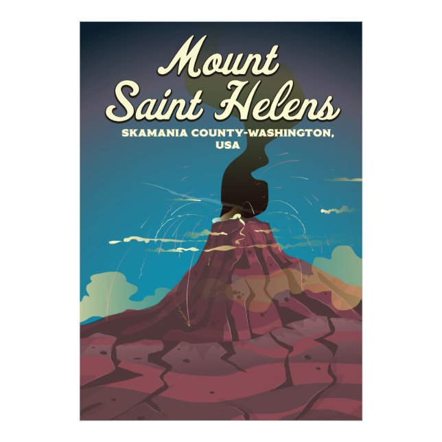 Foto Monte Santo Helens Washington EUA (Frente)