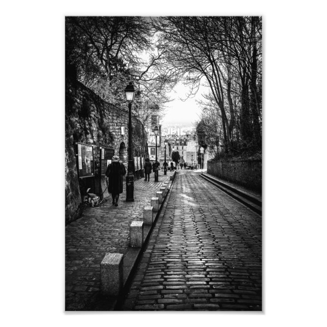 Foto Montmartre Paris B & W - (Frente)