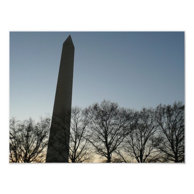 Foto Monumento a Washington na paisagem do inverno II (Frente)
