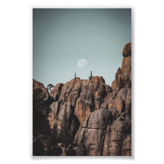 Foto Moon Over Sylvan Lake Rocks (Frente)