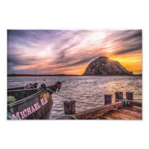 Foto Morro Rock No Dusk Photo Impressão