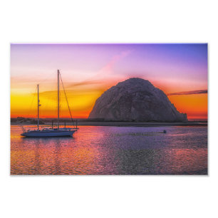 Foto Morro Rock No Sunset Photo Impressão