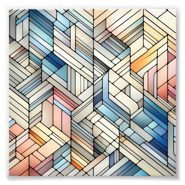 Foto Mosaico Geométrico (Frente)