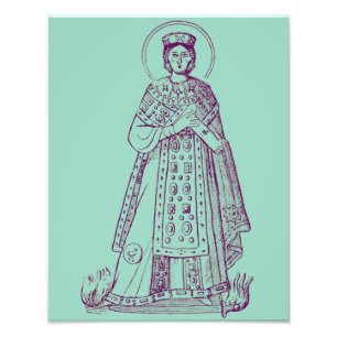Foto mosaico grego de Santa Inês de Roma