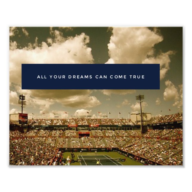 Foto Motivação Poster de Tênis de Sucesso Inspiracional (Frente)