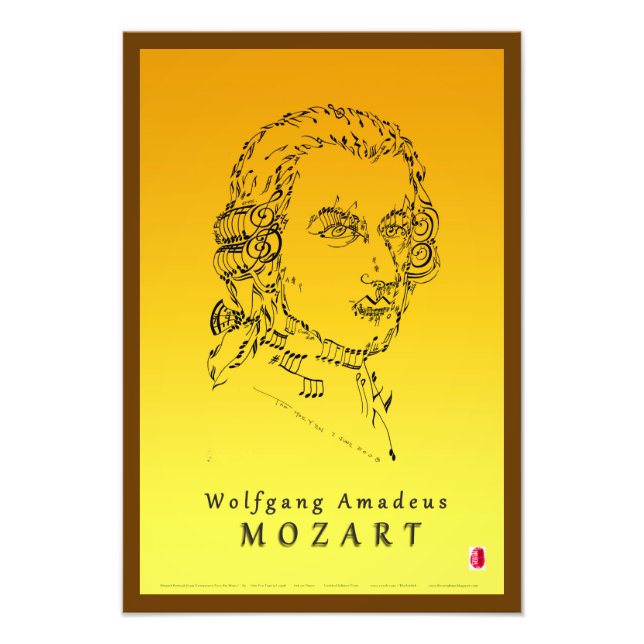 Foto Mozart encara a música (Frente)