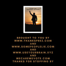 Muito obrigado, Senhor Presidente Joe Biden