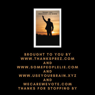 Foto Muito obrigado, Senhor Presidente Joe Biden