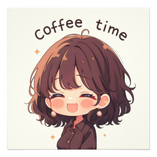 Foto Mulher de Anime Hora do Café