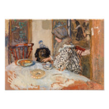 Mulher e Cachorro na Mesa | Paul Bonnard |