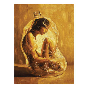 Foto Mulher em Plástico – Pintura a Óleo