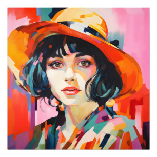 Foto Mulher Fauvism no Chapéu