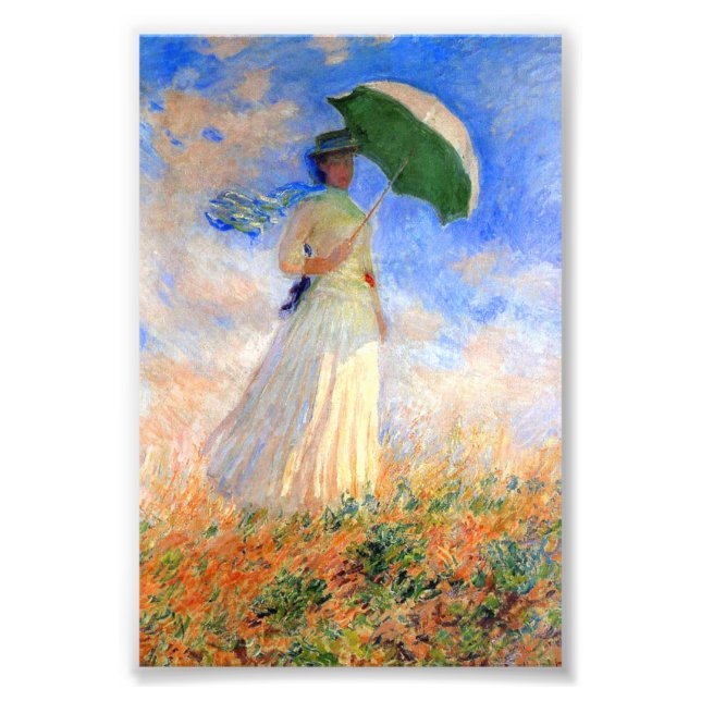 Foto Mulher Monet com Parasol à Direita (Frente)
