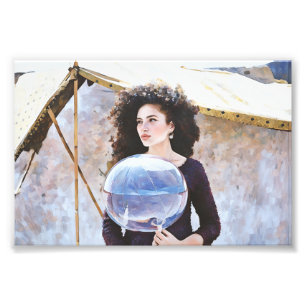 Foto Mulher Segurando Balão Refletivo