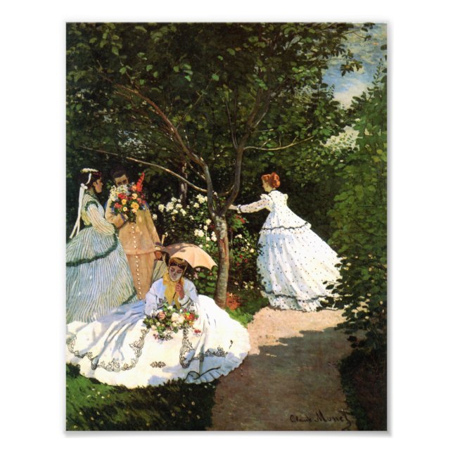 Foto Mulheres Monet no Jardim (Frente)