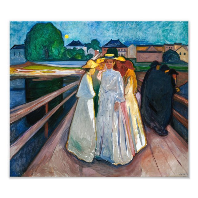 Foto Mulheres na Ponte | Edvard Munch | (Frente)