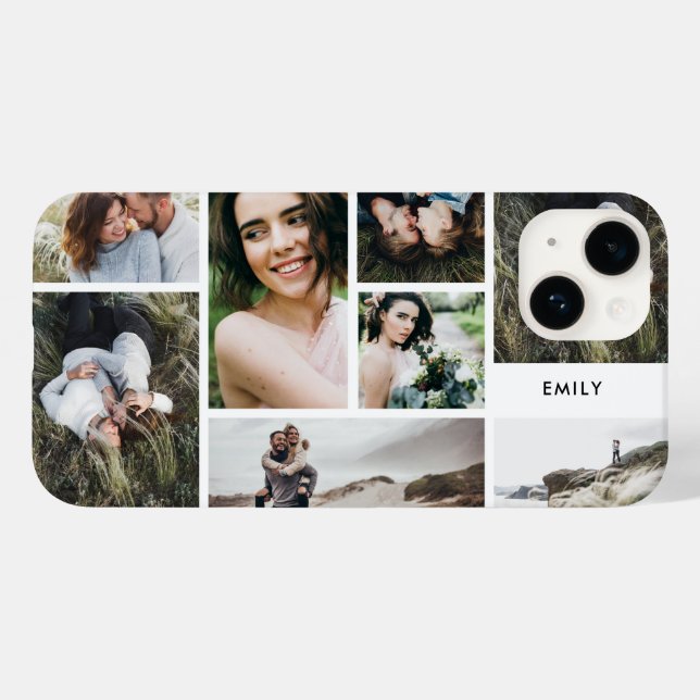 Foto multi-7 de família personalizada mínima moder (Verso (horizontal))