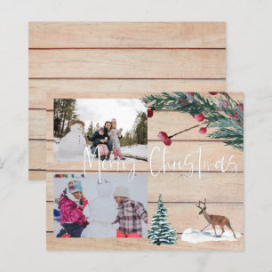 Foto Multi-Foto de inverno do veado de Natal do Or