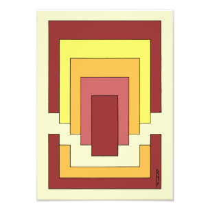 Foto Multicor do Abstrato retângulo (estilo 70s)