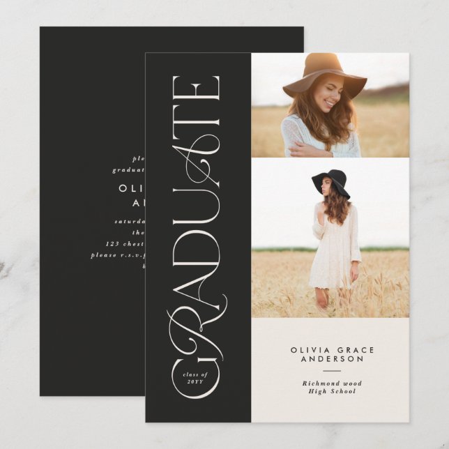 Foto multigráfica colorida, rosa, aura moderna (Frente/Verso)