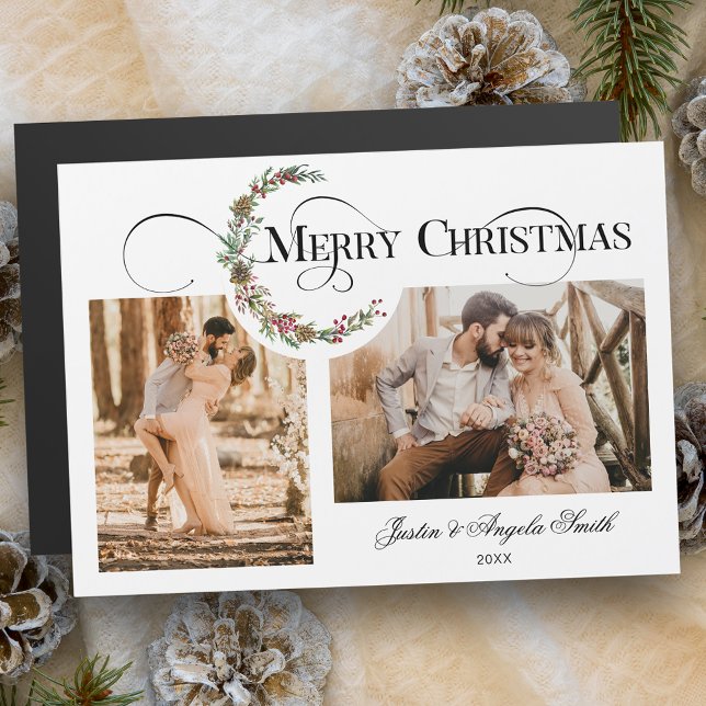 Foto Múltipla de Tipografia de Natal Wreath e Merr (Criador carregado)