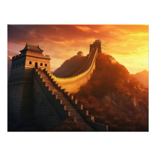 Foto Muro de excelente da China Sunset - Majestoso Asiá