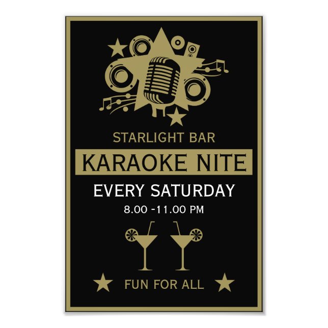 Foto Muro de Promoção do Karaoke (Frente)