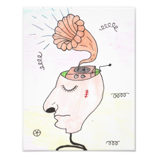 Foto "Music in my head" Postcard