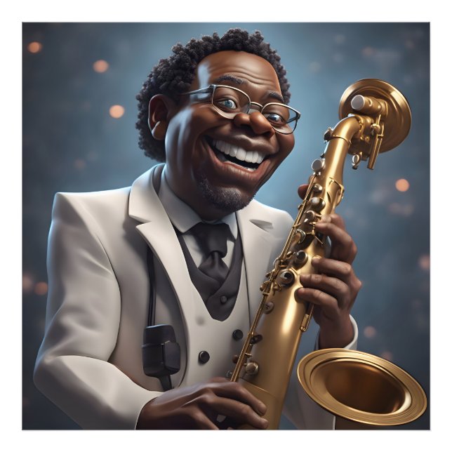 Foto músicos do jazz (Frente)
