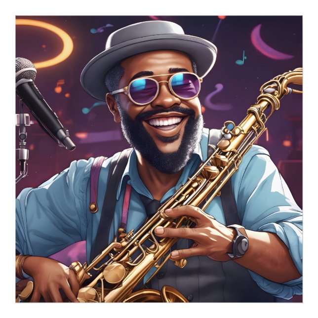 Foto músicos do jazz (Frente)