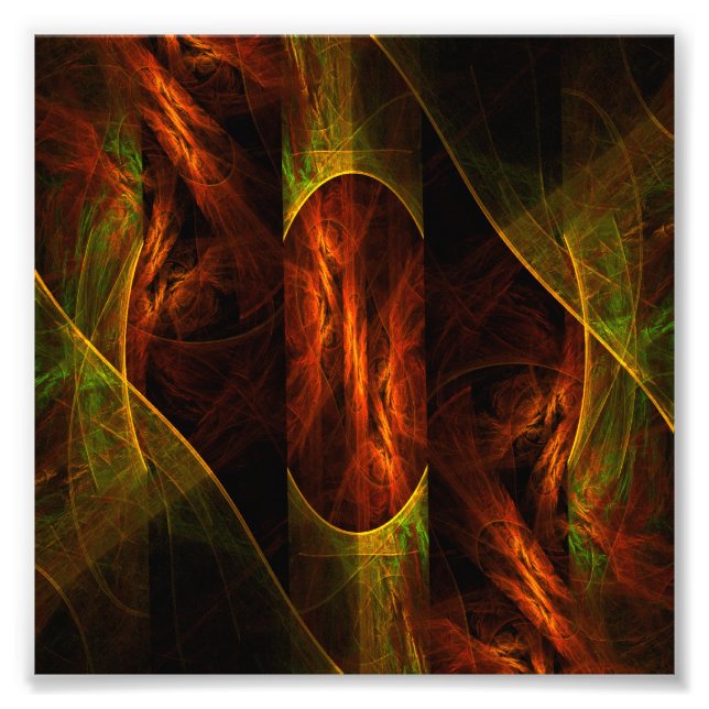 Foto Mystique Jungle Abstrato Art Photo Impressão (Frente)