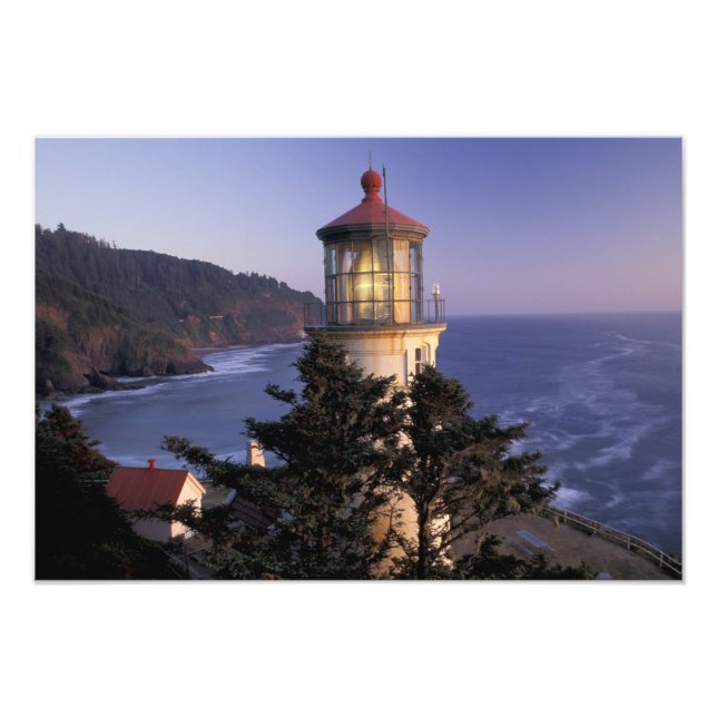 Foto NA, EUA, Oregon, Farol Heceta Head, (Frente)
