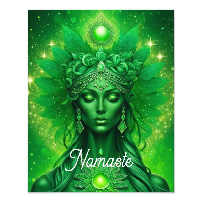 Foto Namaste, Yoga, Meditação, Paz, Respeito (Frente)