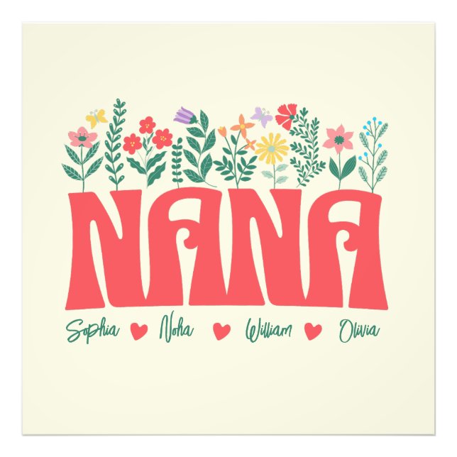 Foto NANA GRANDMA GRANDMOTHER GRANNY - Personalize-o (Frente)