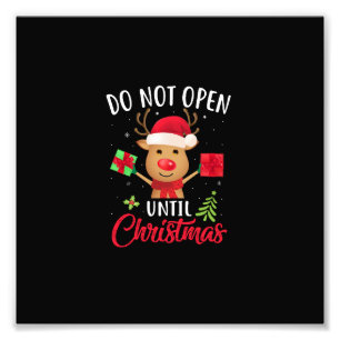 Foto não abrir até o natal natal