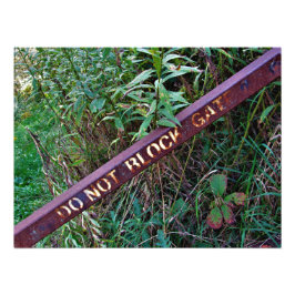 FOTO "NÃO BLOQUEAR PORTA"