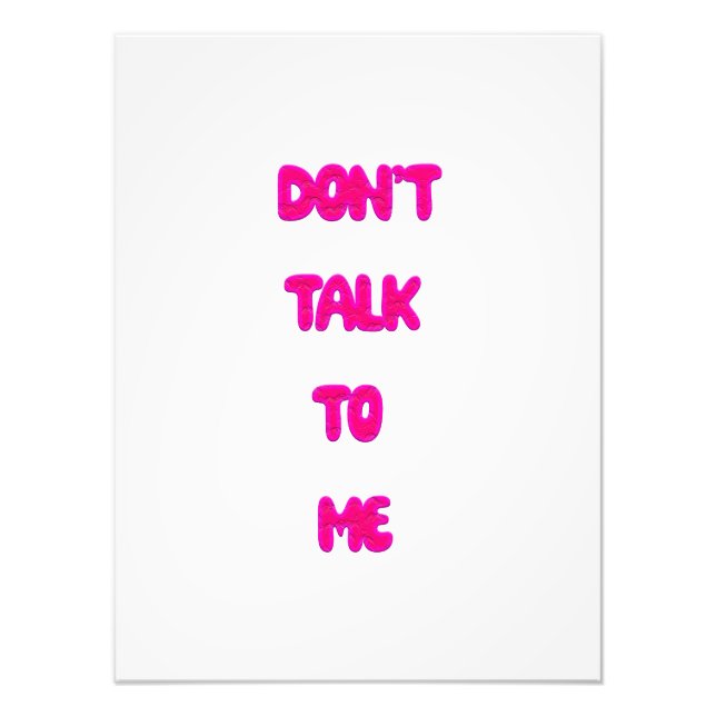 Foto Não fale comigo (Frente)