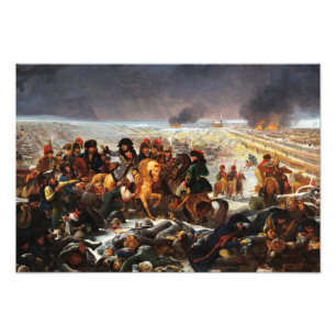 Foto Napoleão no campo de batalha de Eylau por Gros