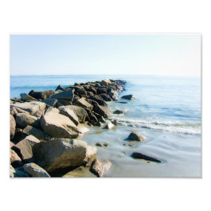 Foto Narragansett Rhode - impressão da praia da ilha