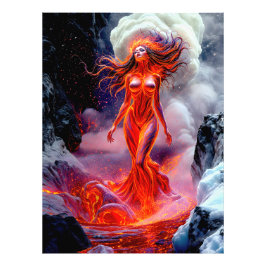 Foto "Nascer do Inferno" - Retrato da Mulher Vulcânica