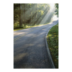 Foto Nascer do sol através do nevoeiro ao lado do Rio 