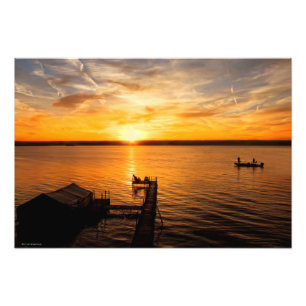 Foto Nascer do sol do lago