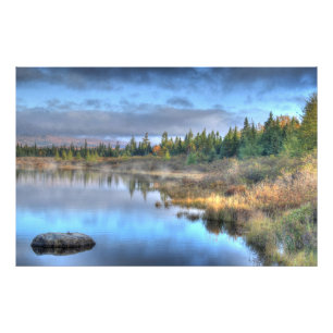 Foto Nascer do sol do outono no lago Maine Moosehead