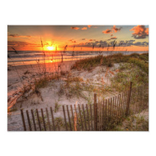 Foto Nascer do sol sobre dunas de areia em Daytona