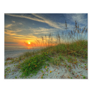 Foto Nascer do sol sobre dunas de areia em Daytona