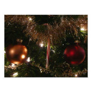 Foto Natal, Árvore II, Vermelho e Dourado