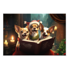 Foto Natal Chihuahuas Caroling Férias Festivas